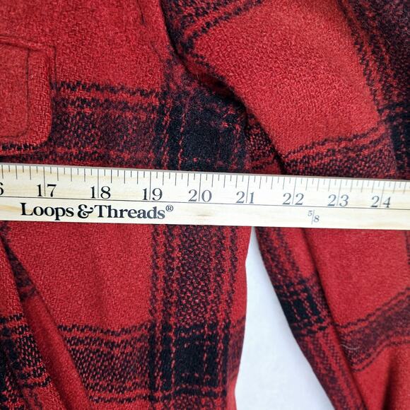 Vintage King-o-Wear Hunting Jacket Wool Mackinaw Red Buffalo Plaid Medium - Picture 11 of 12